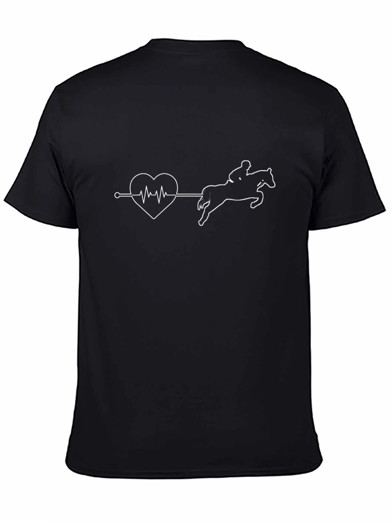 Equestrian Heartbeat T-Shirt - Horse Riding Love