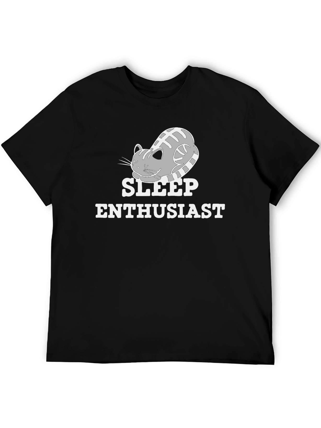 Sleep Enthusiast Cat Graphic T-Shirt