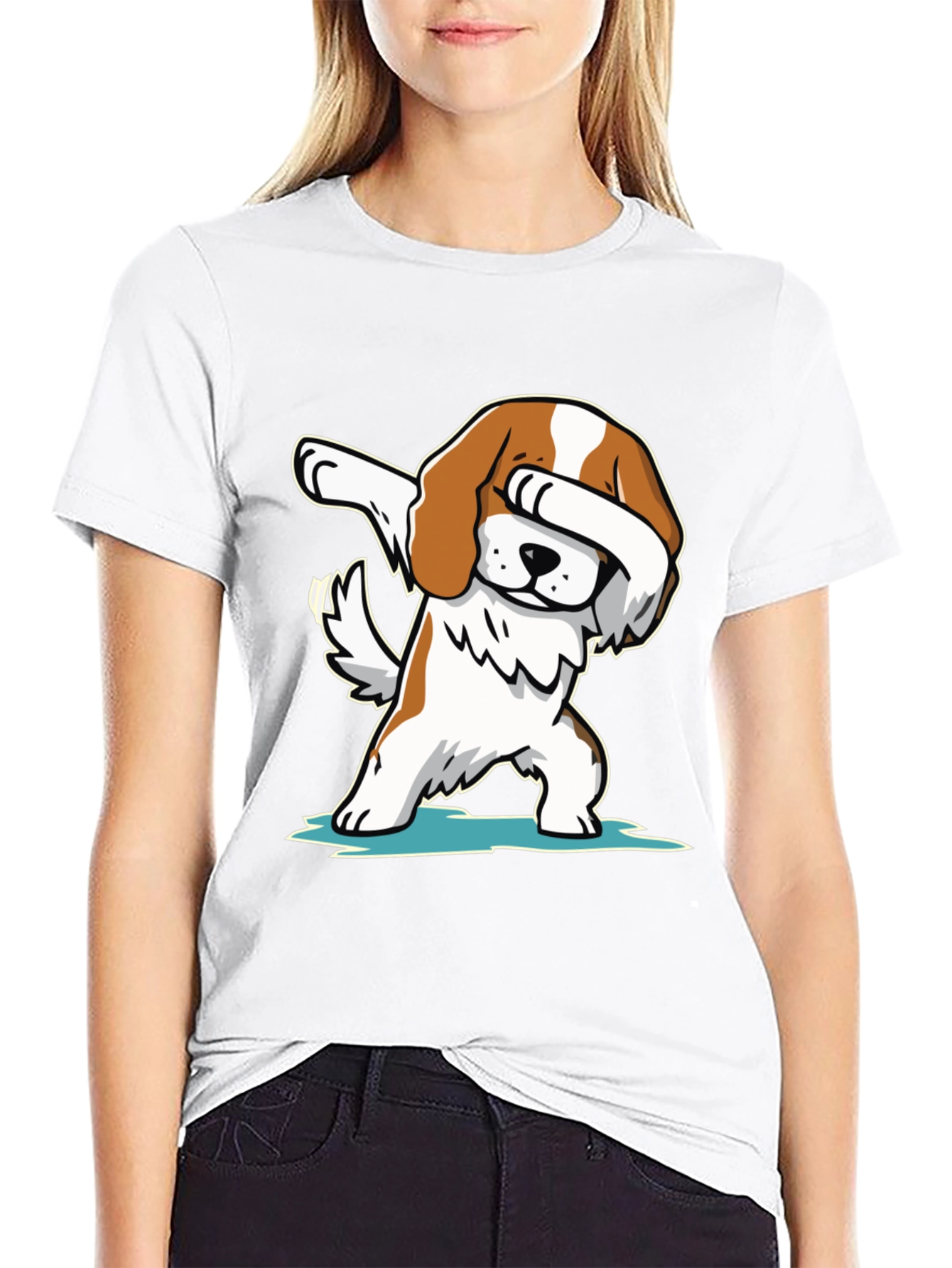 Dabbing Dog T-Shirt - Cool Canine Tee