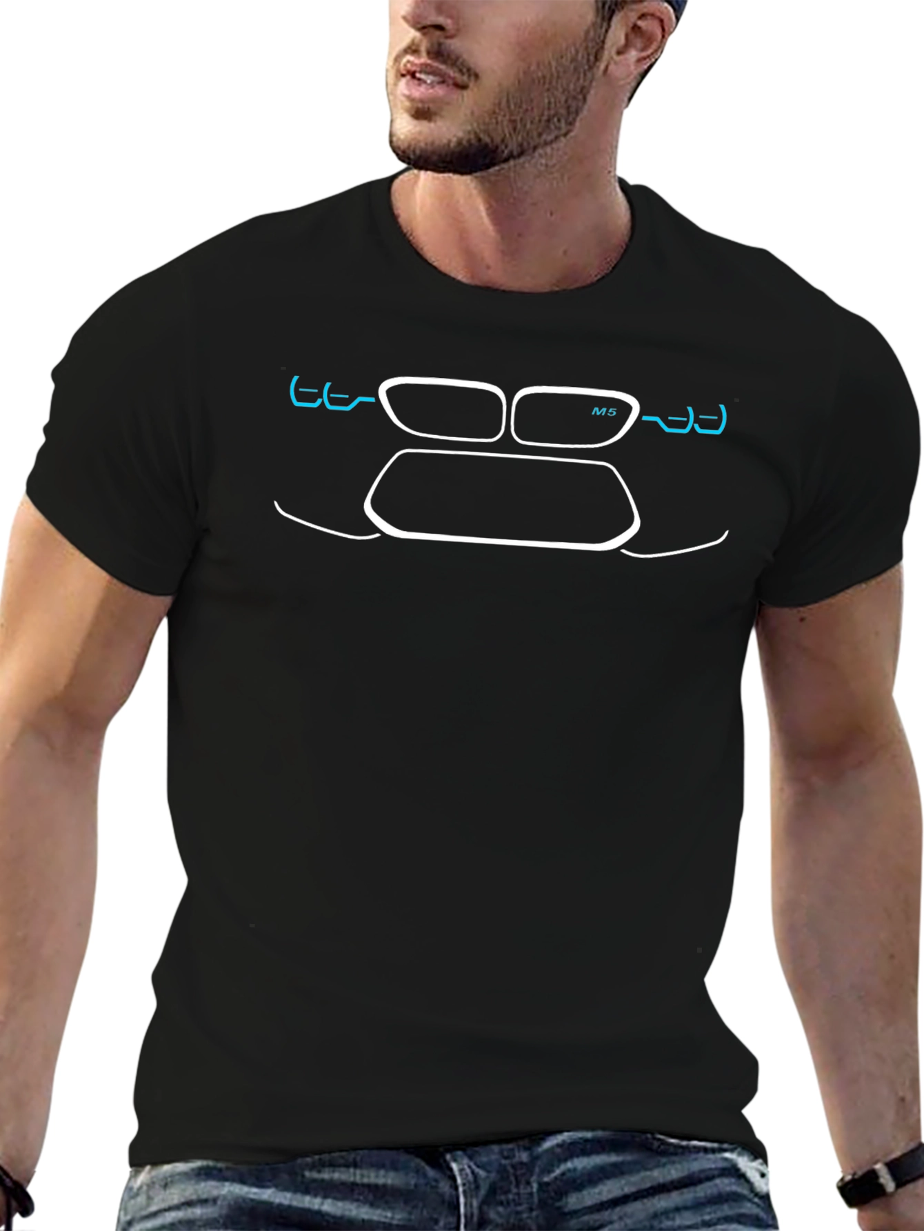 BMW M5 Outline T-Shirt - Automotive Enthusiast Apparel