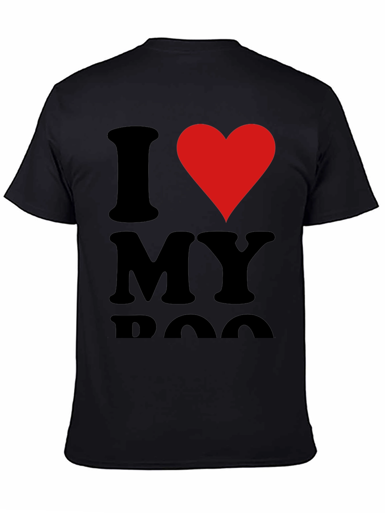 I Heart My Dog Black T-Shirt