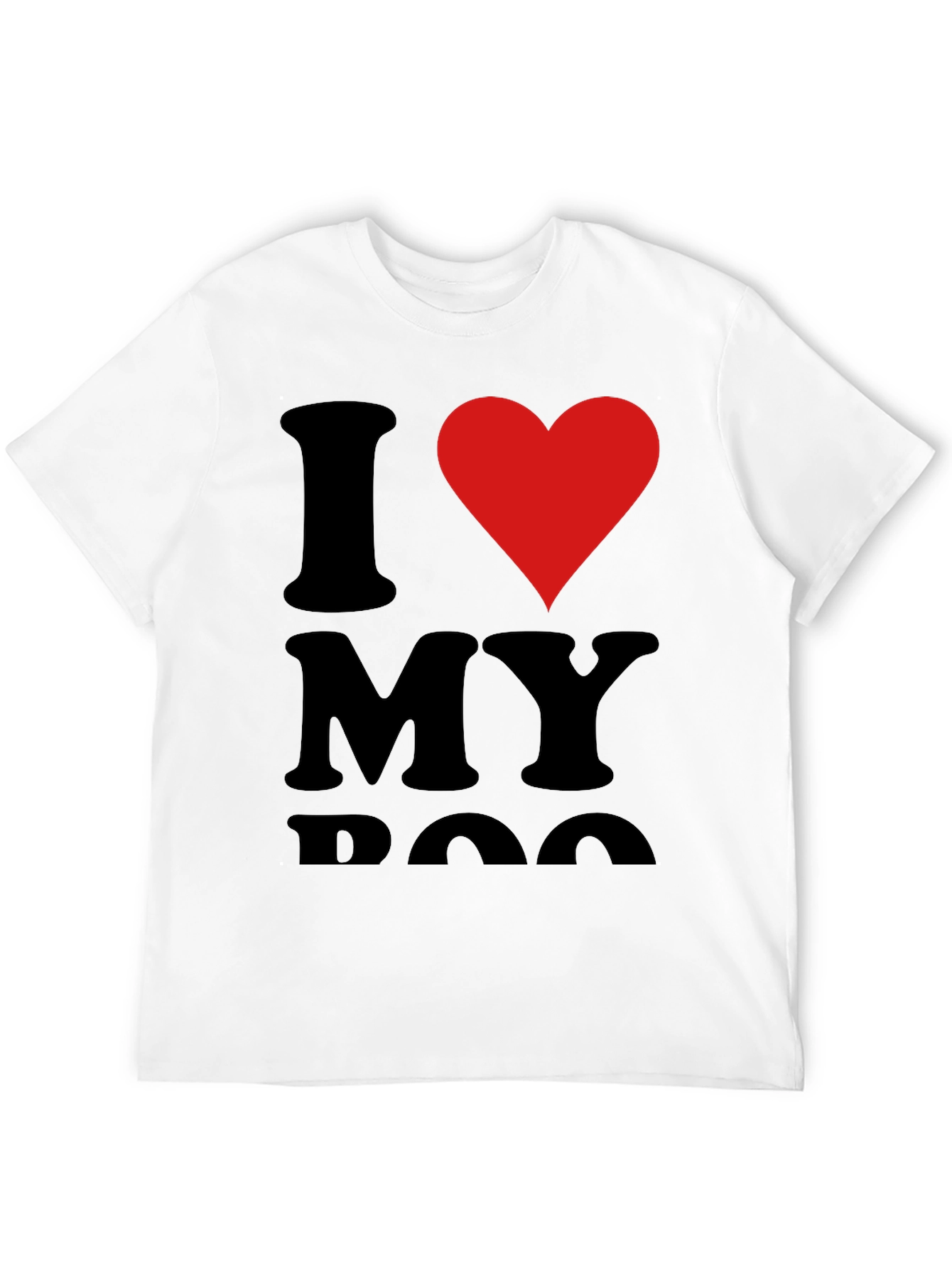 I Heart My Dog Black T-Shirt