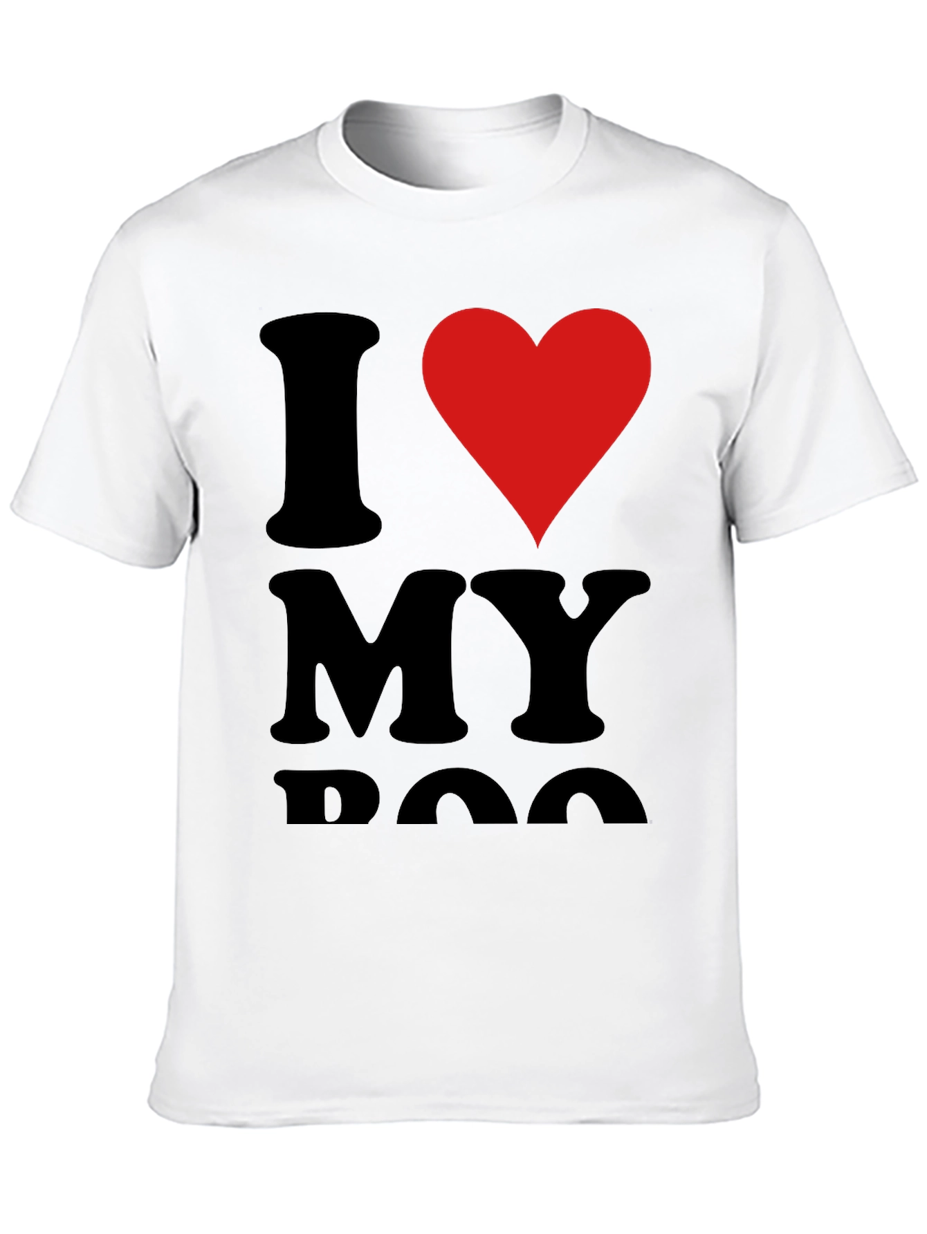 I Heart My Dog Black T-Shirt
