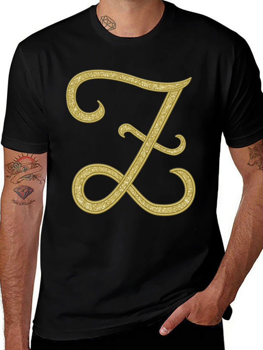 Elegant Letter Z T-Shirt - Stylish Initial Tee