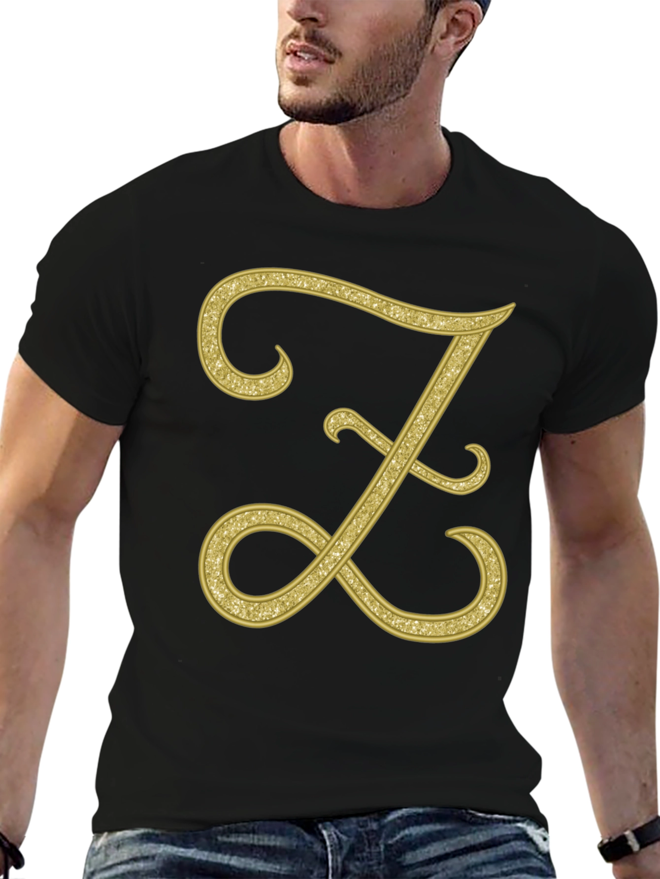 Elegant Letter Z T-Shirt - Stylish Initial Tee