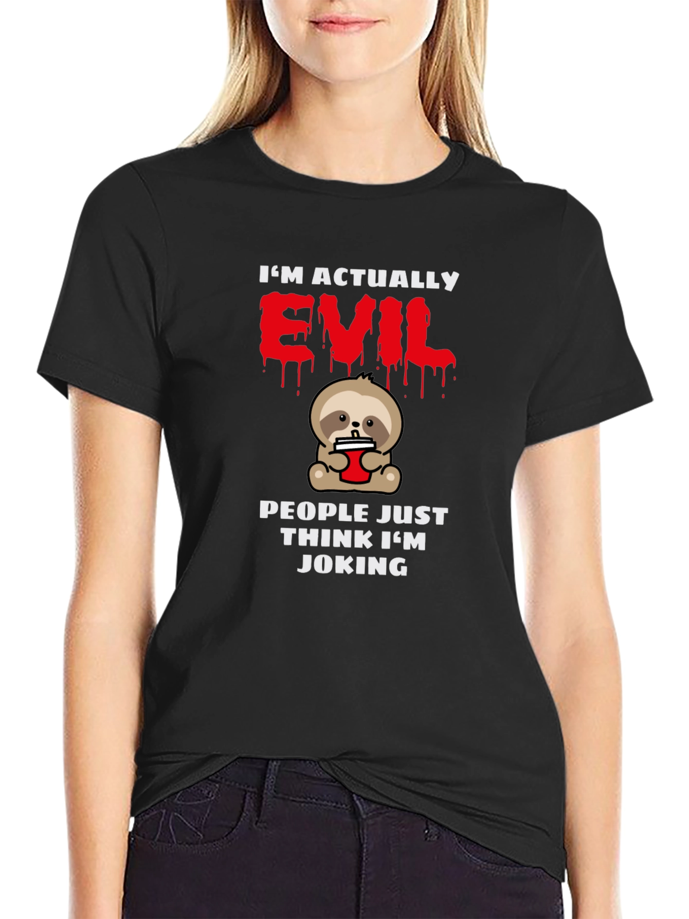 Im Actually Evil Sloth T-Shirt