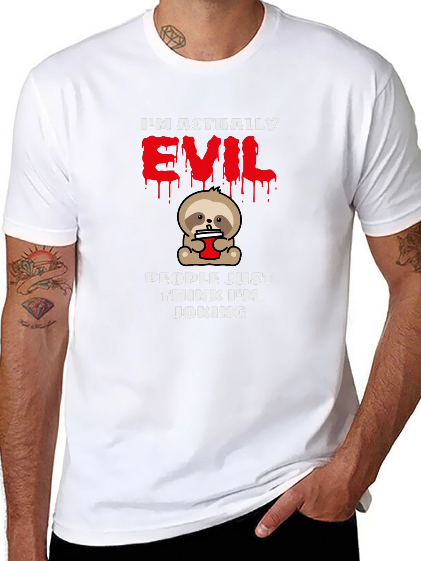 Im Actually Evil Sloth T-Shirt
