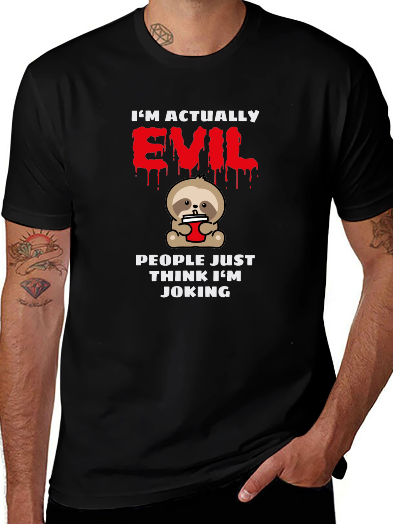 Im Actually Evil Sloth T-Shirt