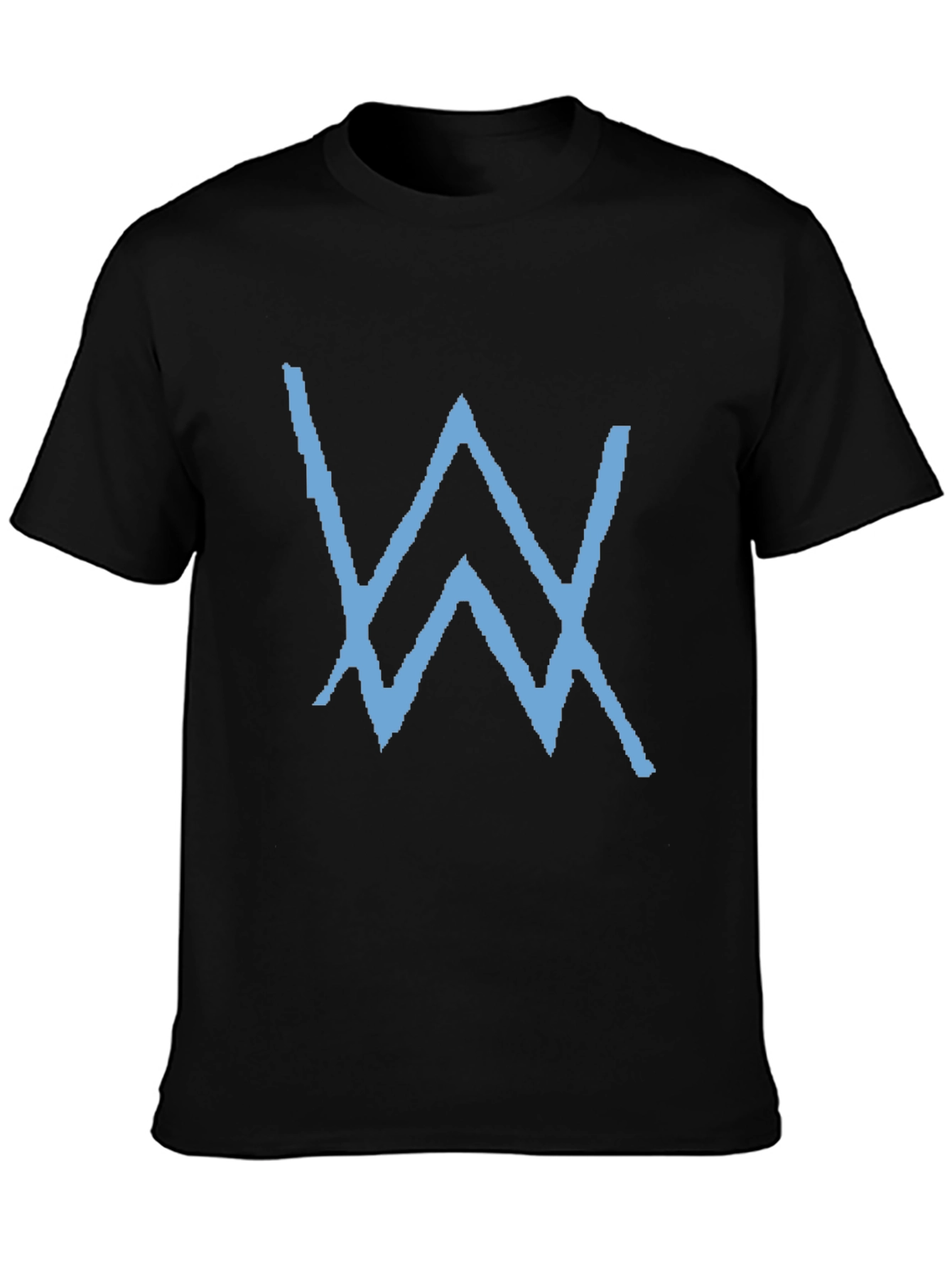 Black T-Shirt with Blue W Logo