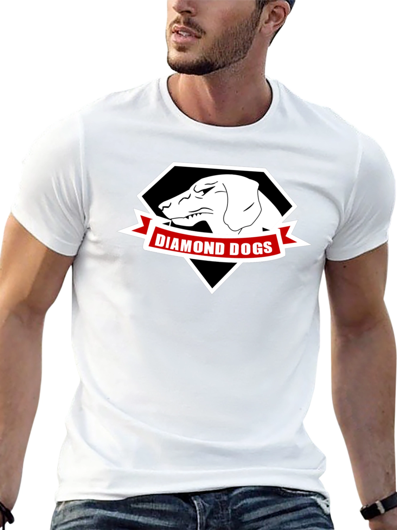 Diamond Dogs Graphic T-Shirt - Black Cotton Tee